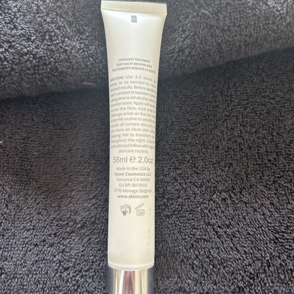 Skinn Cosmetics PEP40 Sleeping Veil Overnight Treatment Gel 2 oz New & Sealed - Picture 2 of 3